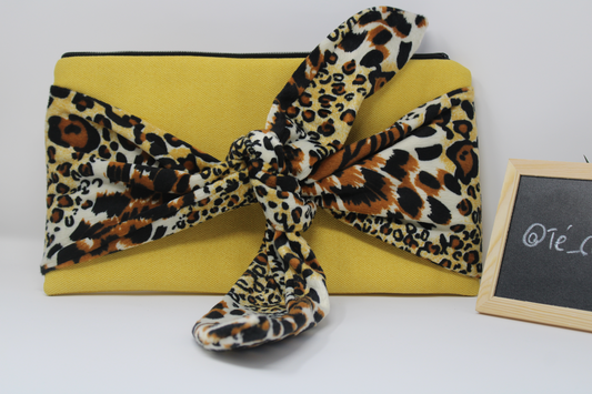 Knot - Yellow/Leopard Print